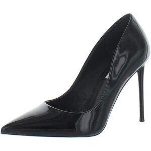 Women's Black Patent Closed Pointed Toe High Heels Pumps
